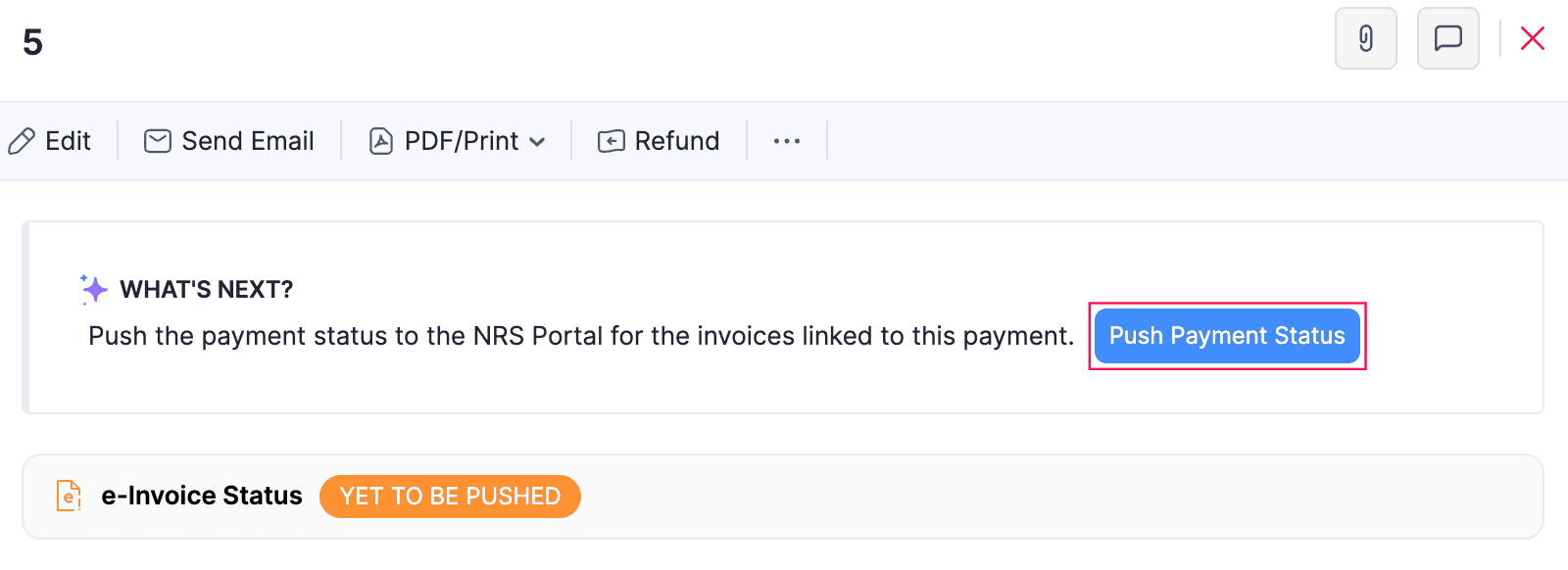 Push Payment Status