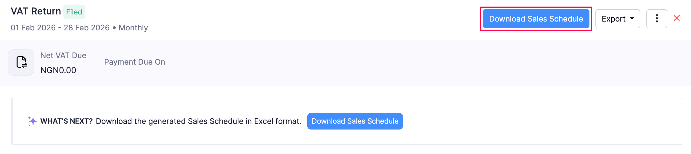 Download Sales Schedule