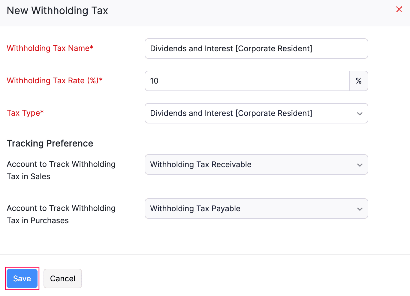 New Withholding Tax