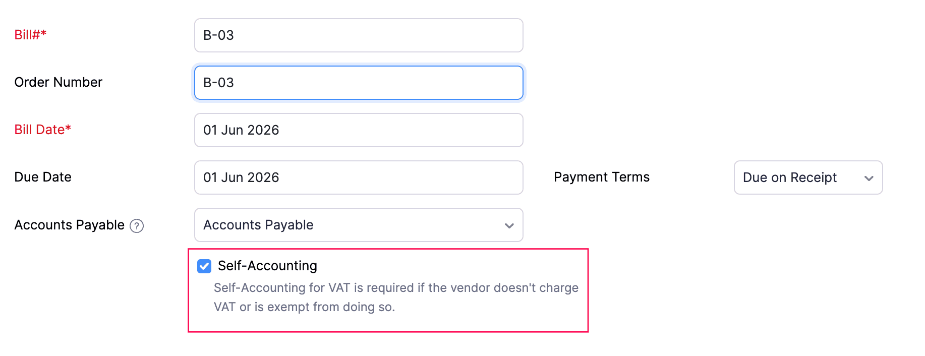Self Accounting
