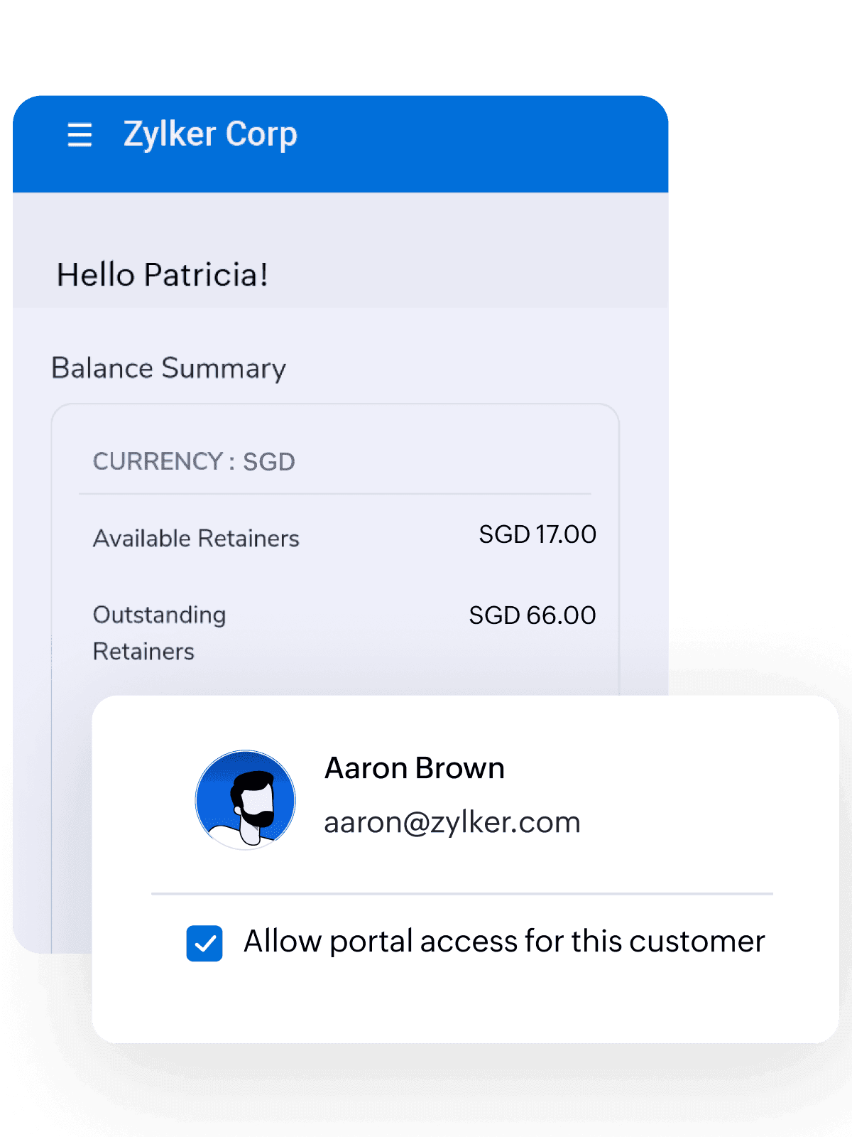 Customer & Vendor portal