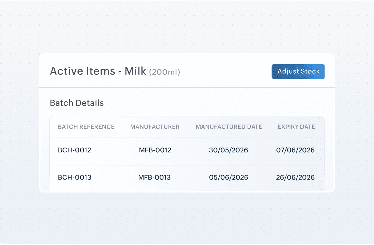Manage stock in multiple locations