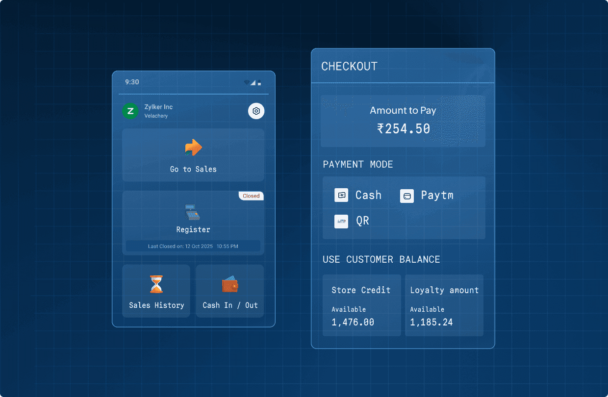POS integrated with commerce and finance