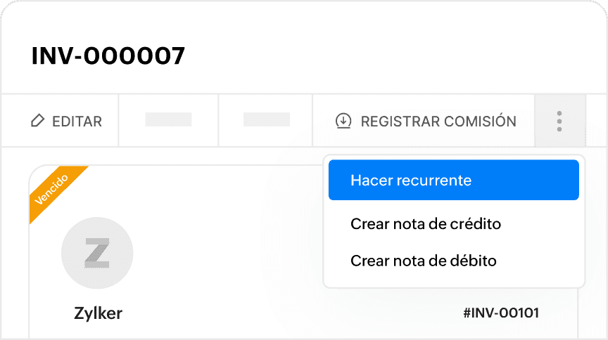 Option to make a transaction recurring highlighted