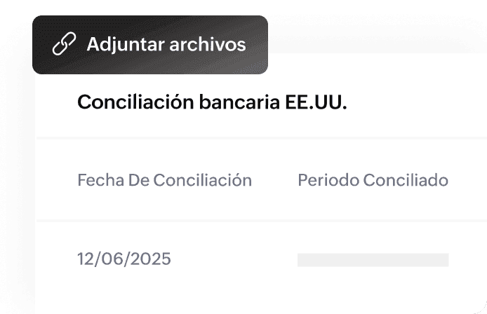 File attachment options see against a bank reconciliation statement.