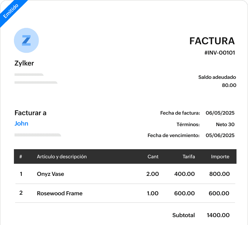 Envía facturas profesionales