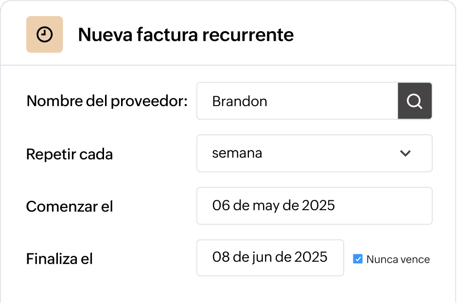 Automatiza pagos recurrentes