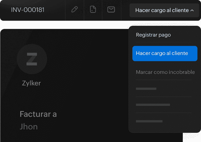 Cobra a los clientes directamente
