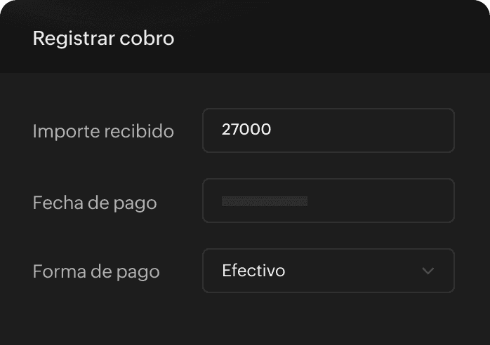 Registra los pagos en tu caja