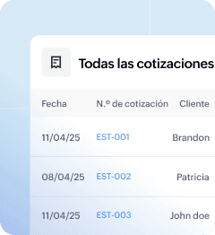 Crea, envía y realiza un seguimiento de cotizaciones con facilidad