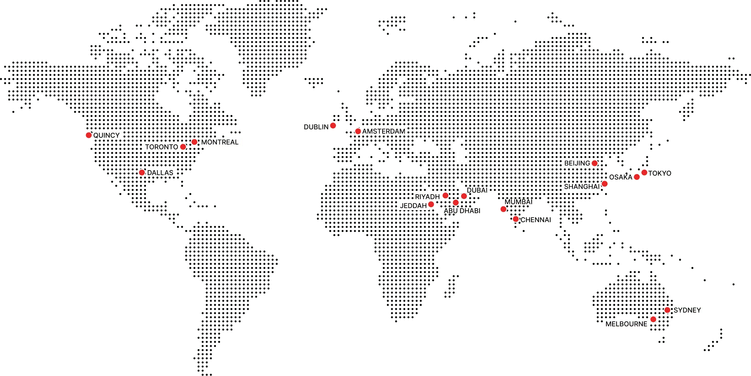 Zoho data center map