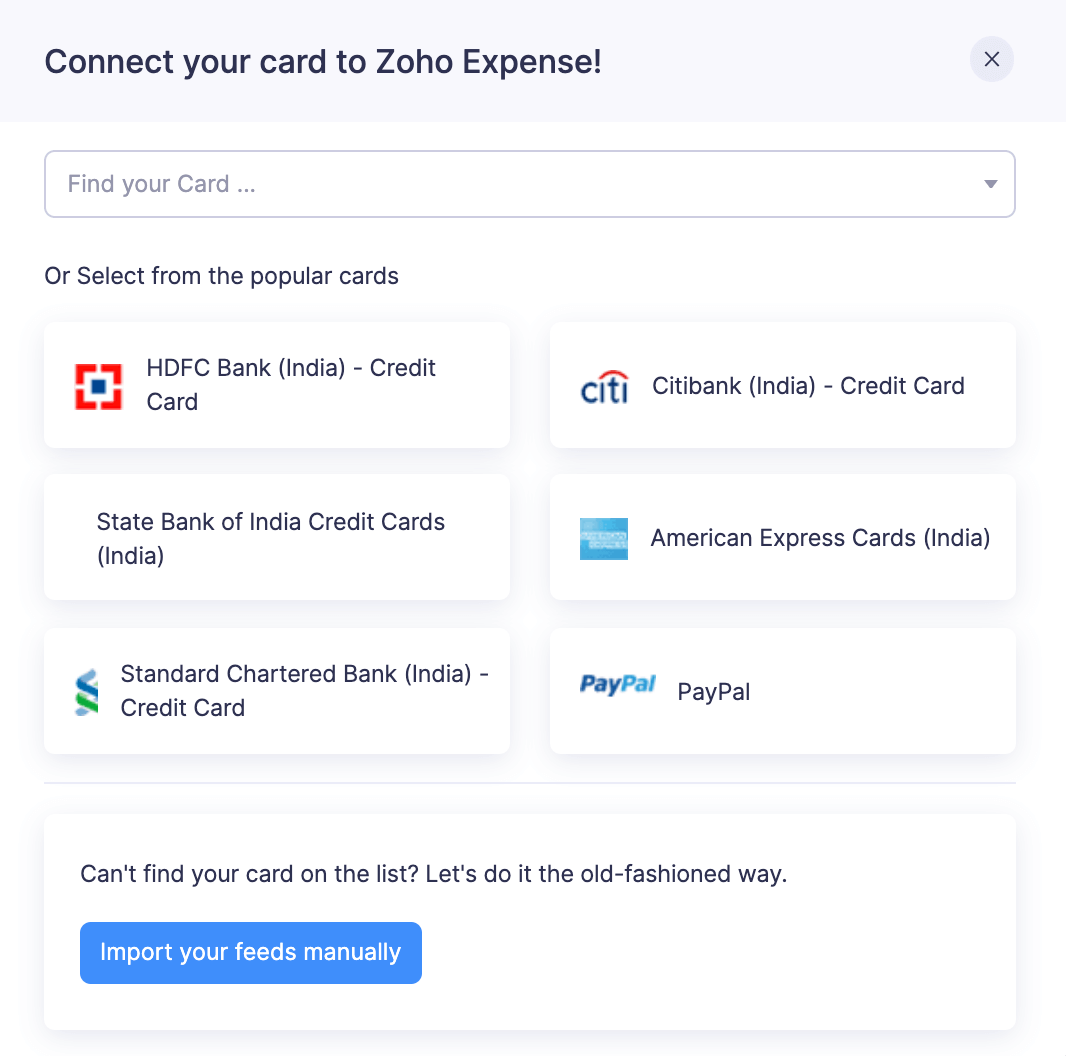 Adding Your | Guide Zoho Expense