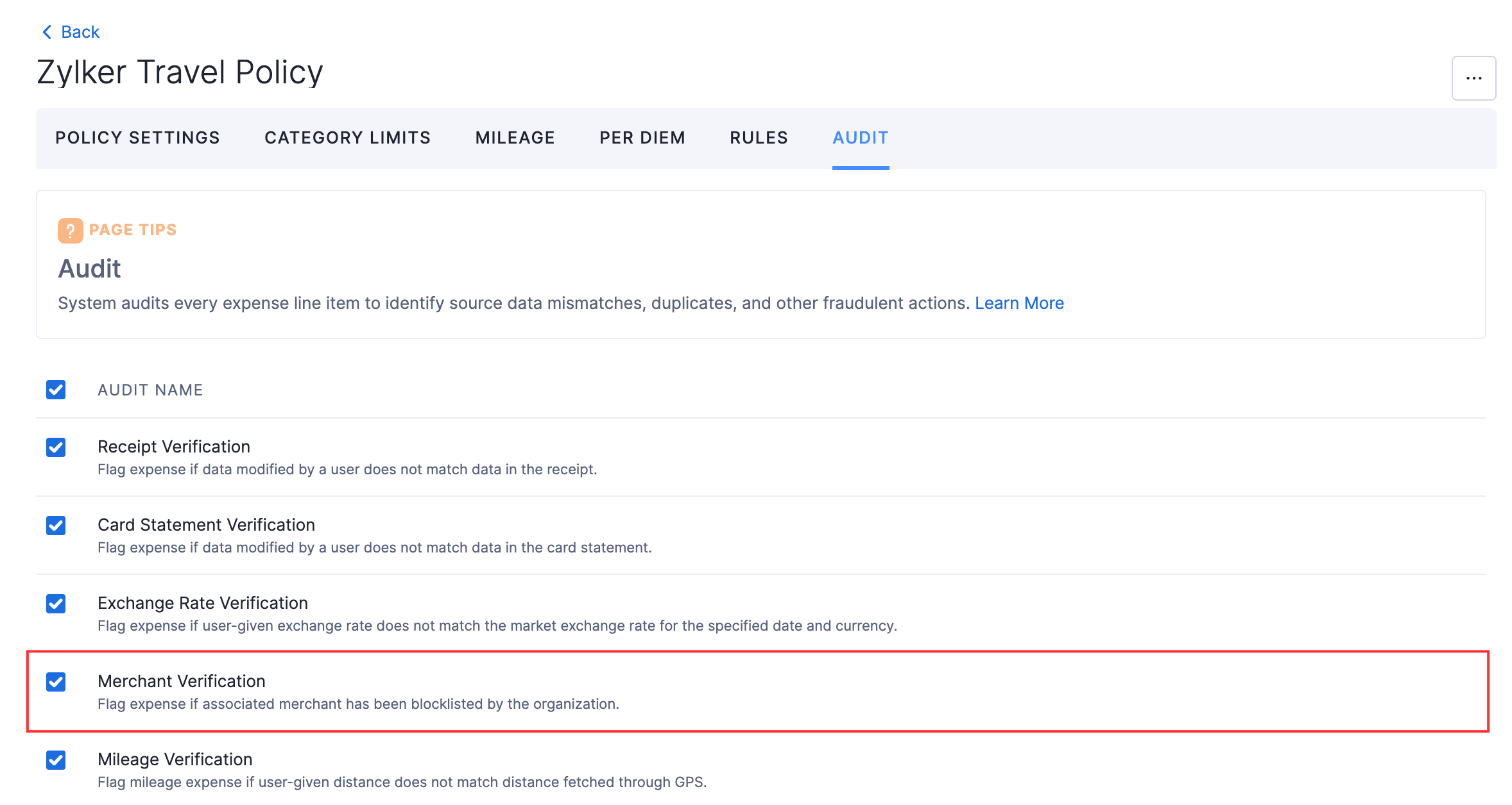 Enable Merchant Verification