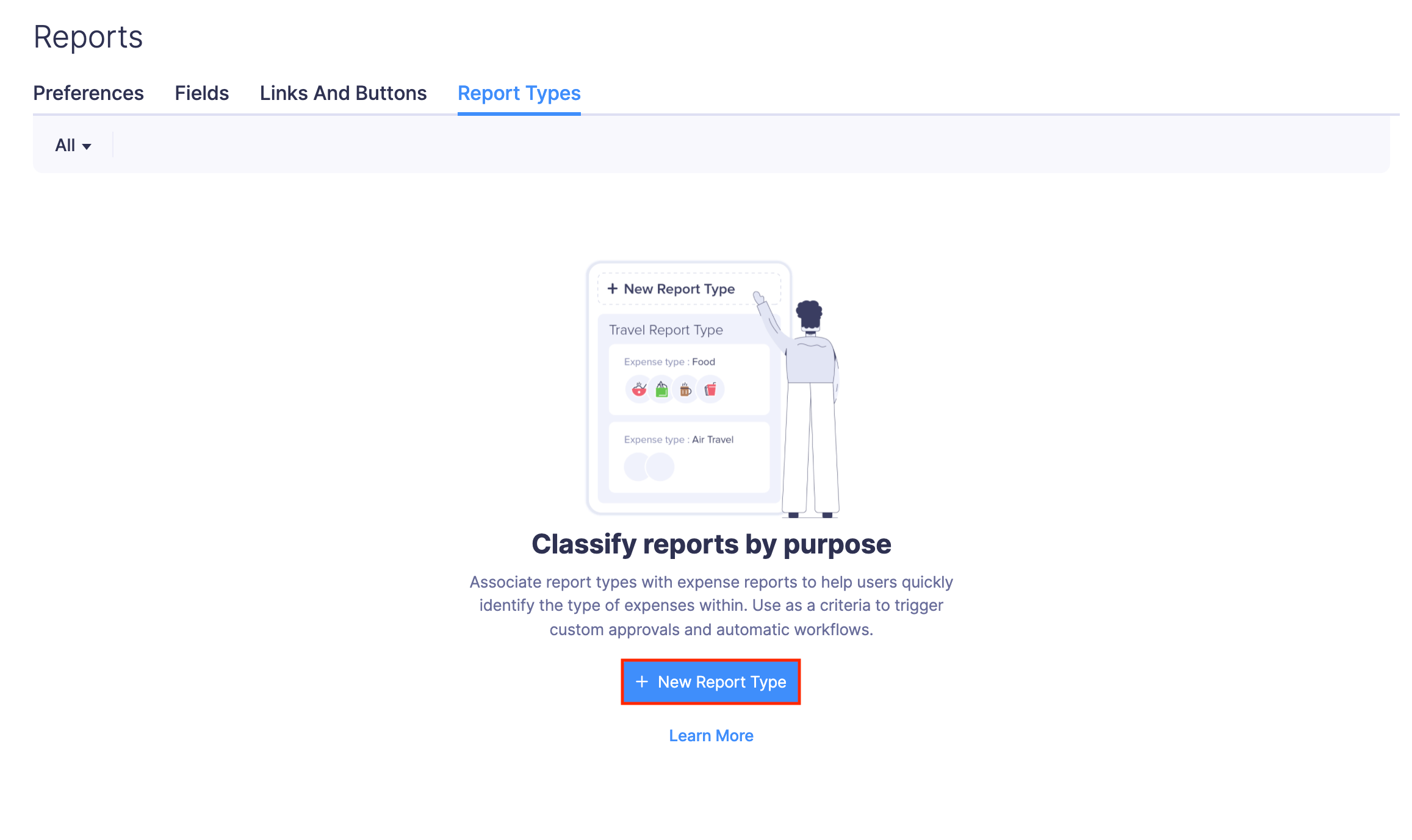 Create report types