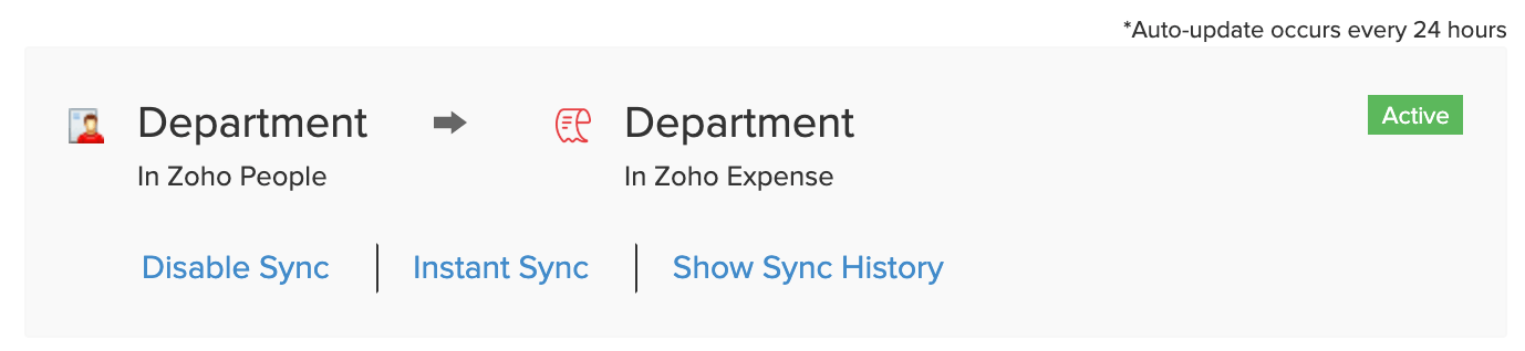 Sync Departments