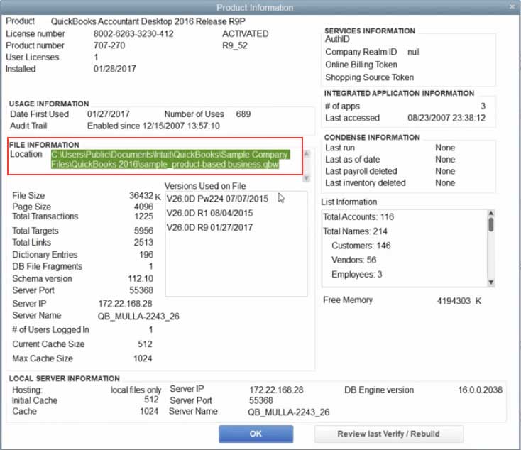 copy file information