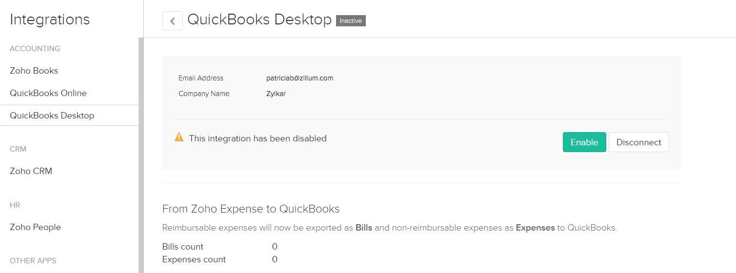 Disconnect the organisation