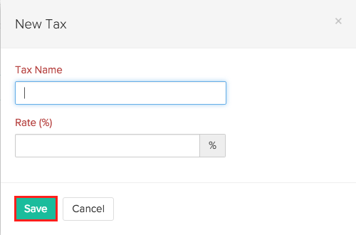 Creating new tax - Aus