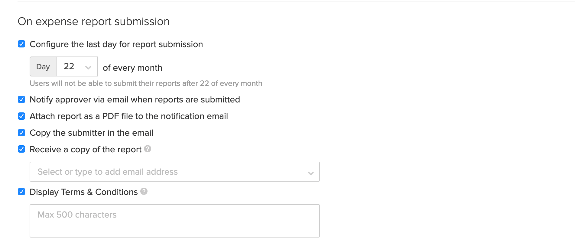 Notifications upon Report Submission