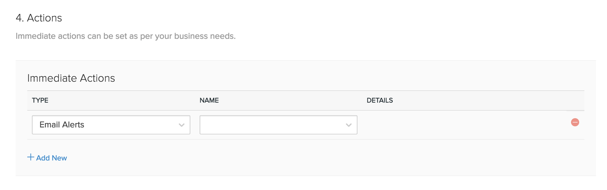 Associating actions with workflow