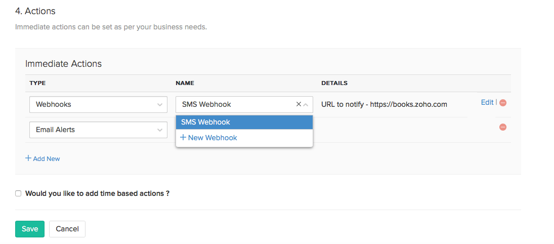 Webhooks with workflow