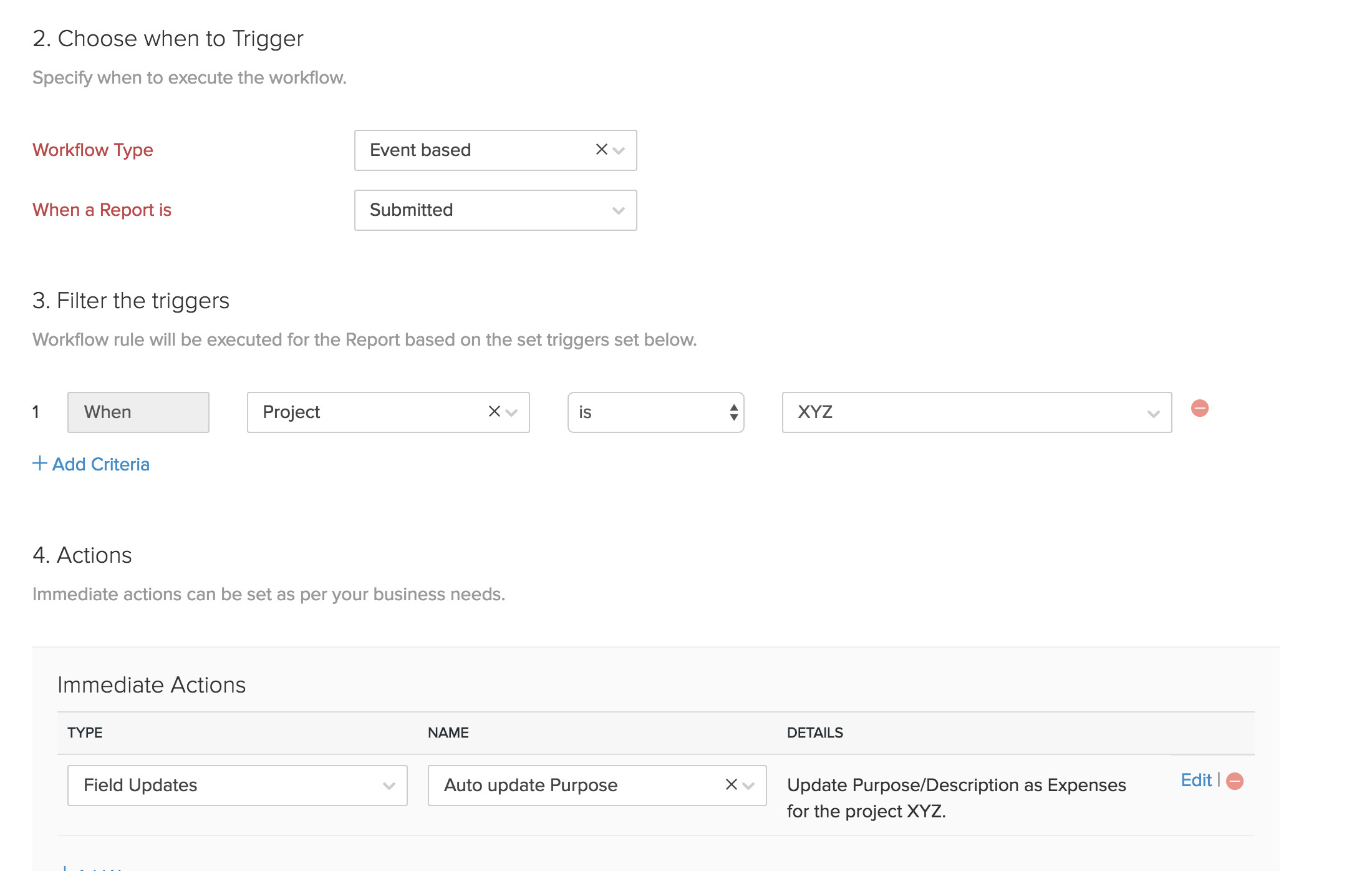 Field updates scenario 2