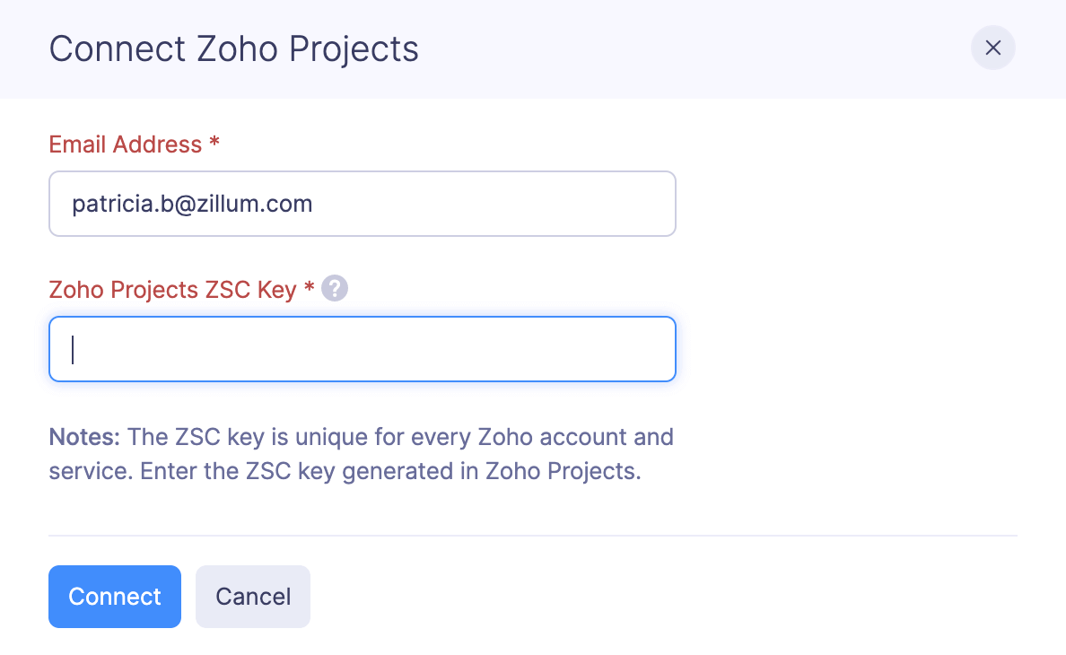 Generate ZSC Key
