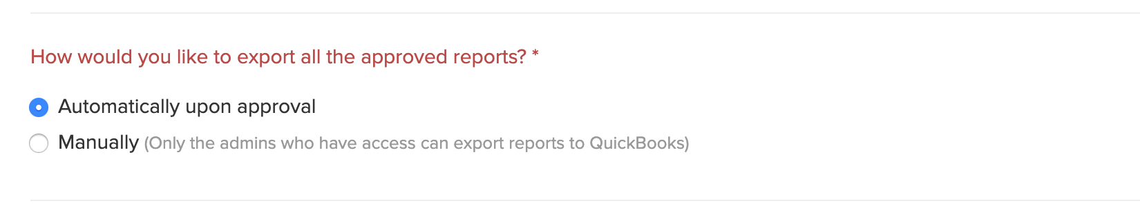 Export reports automatically