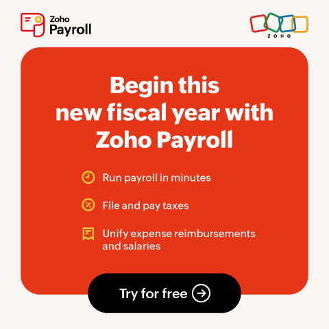 Try Zoho Payroll banner