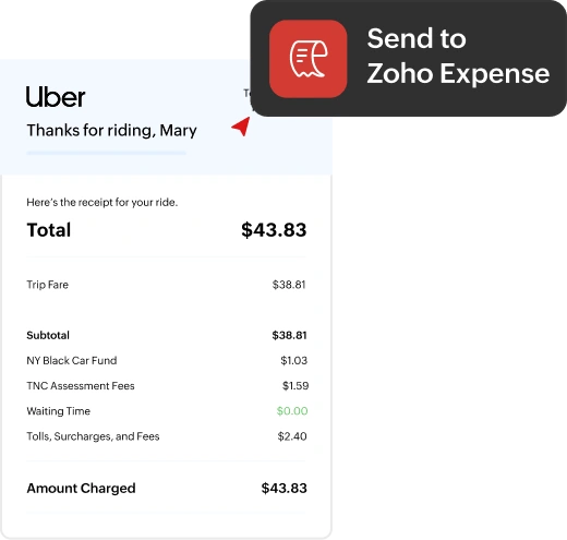 Corporate card expenses on iOS