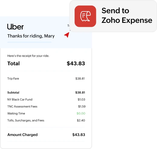 Corporate card expenses on iOS