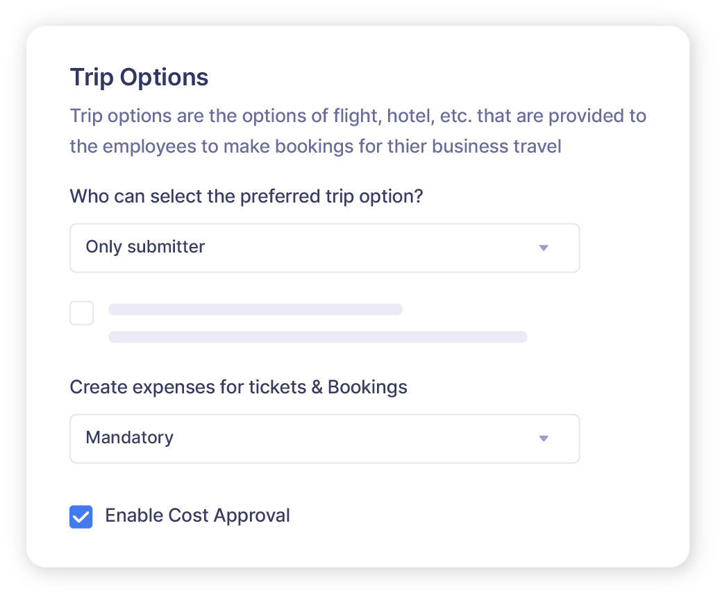 Screen showing approval flow