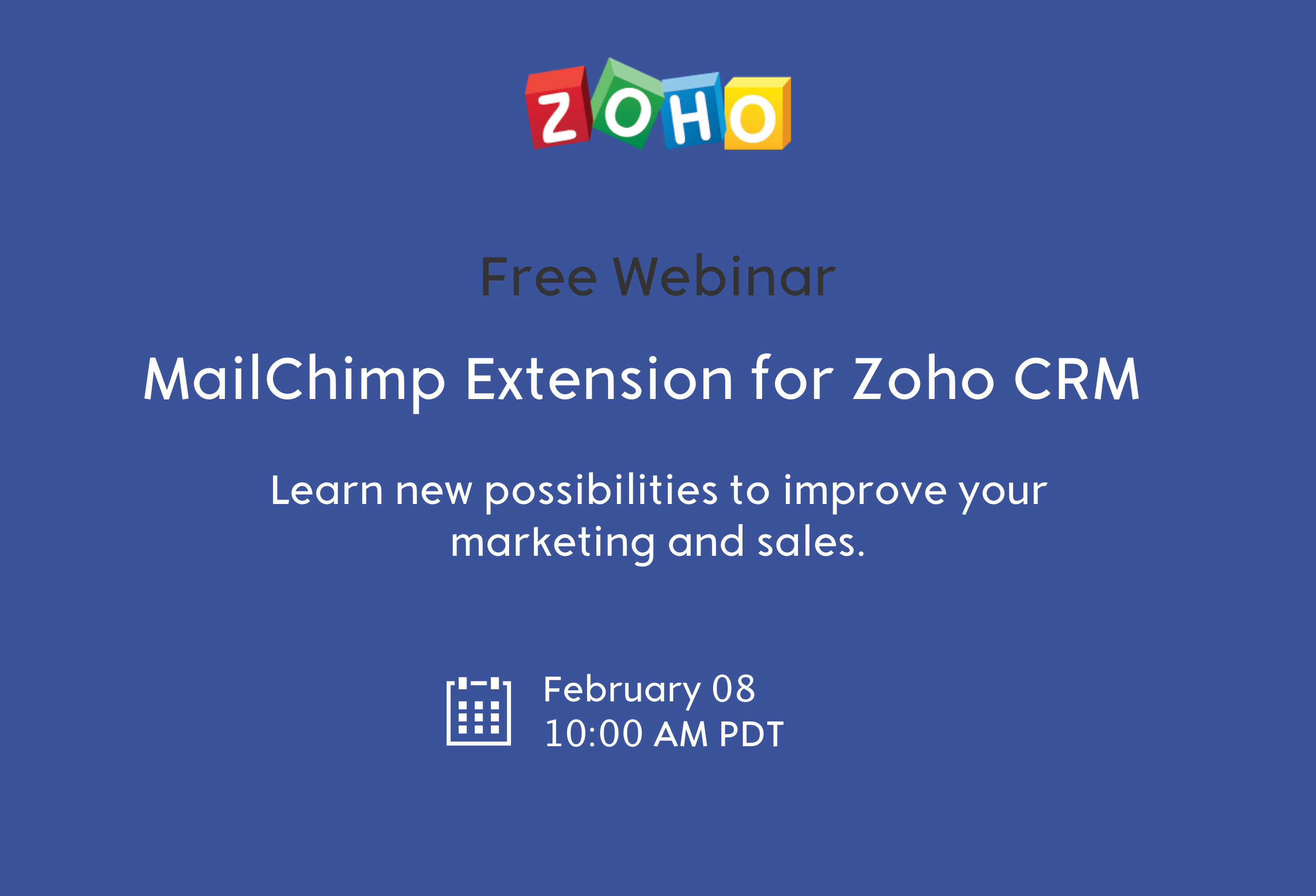 MailChimp Zoho CRM Extension Webinar