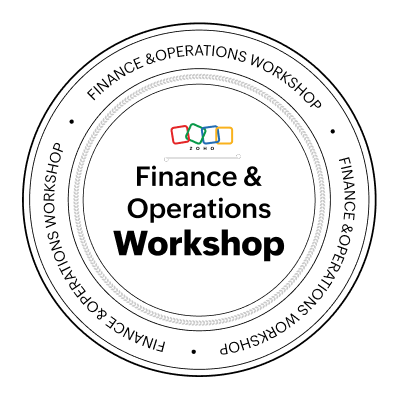 Zoho Finance and Operations Workshop 2026 logo