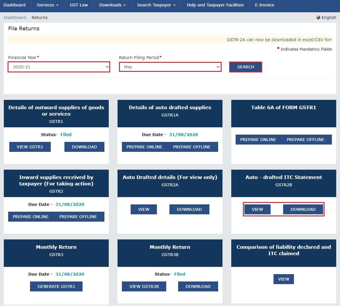 GSTR2b filing guide