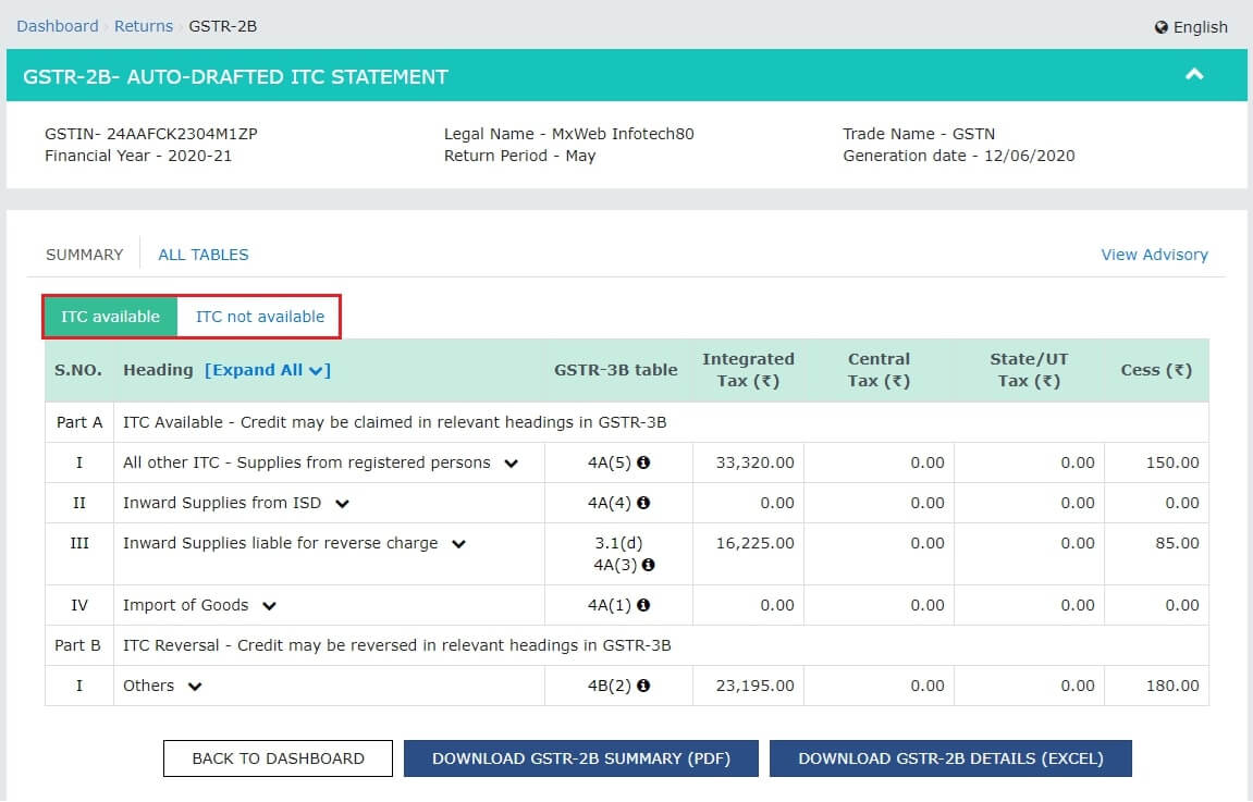 GSTR2b filing guide