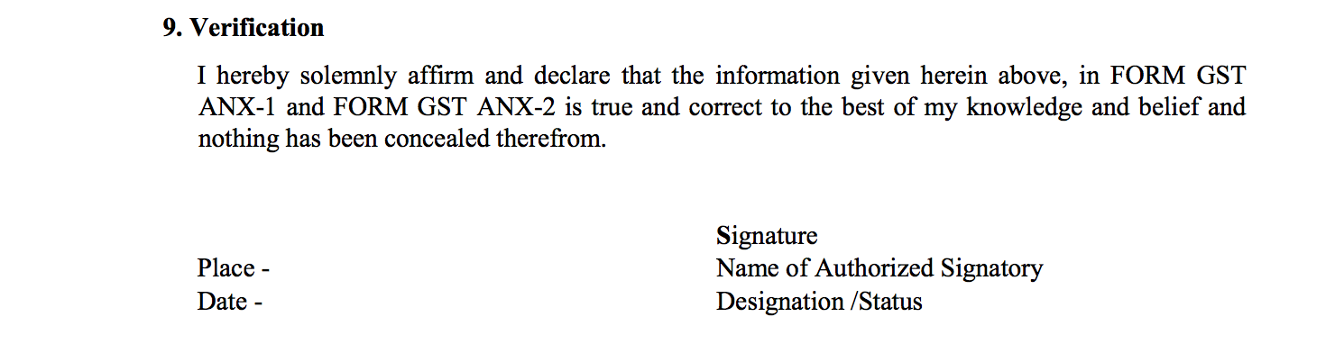 Vefication in Sugam return form GST RET-3