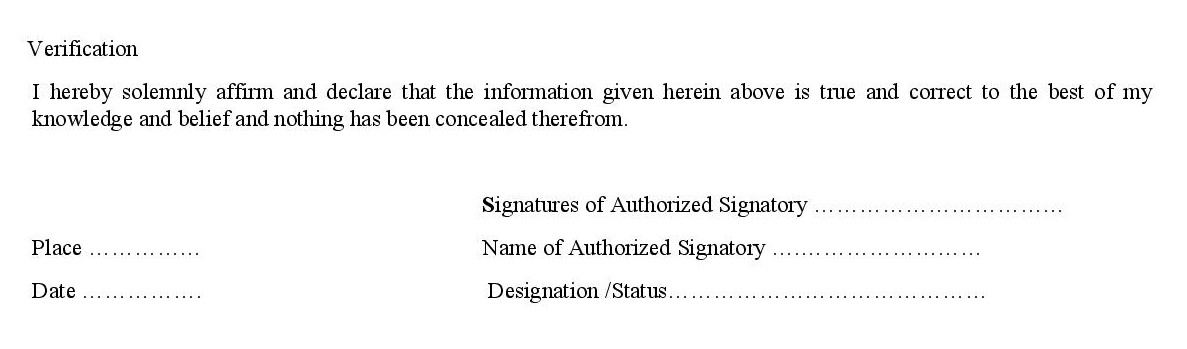 Verification form in GSTR 3