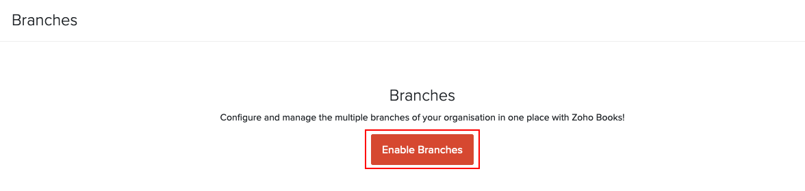 Enable Branches