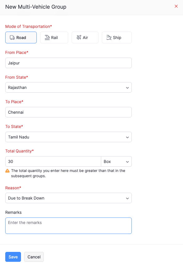 Create Multi-vehicle Group