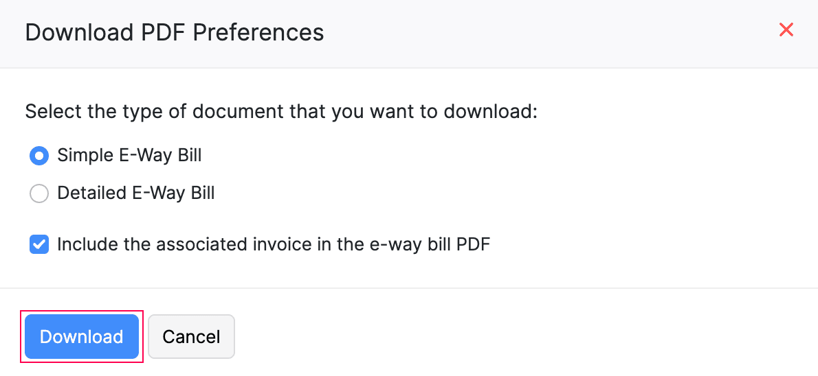 Download Preferences