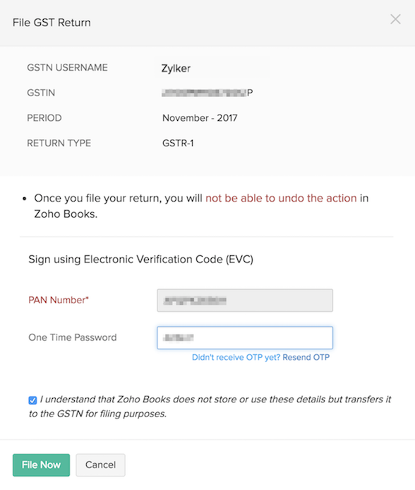 GSTR-1 File