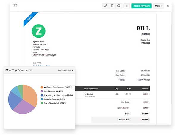 Expense Tracking - Small Business Accounting Software | Zoho Books