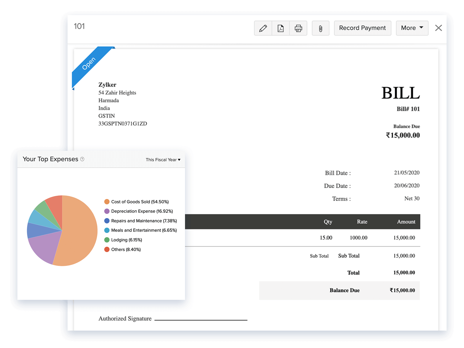 Expense Tracking - Small Business Accounting Software | Zoho Books