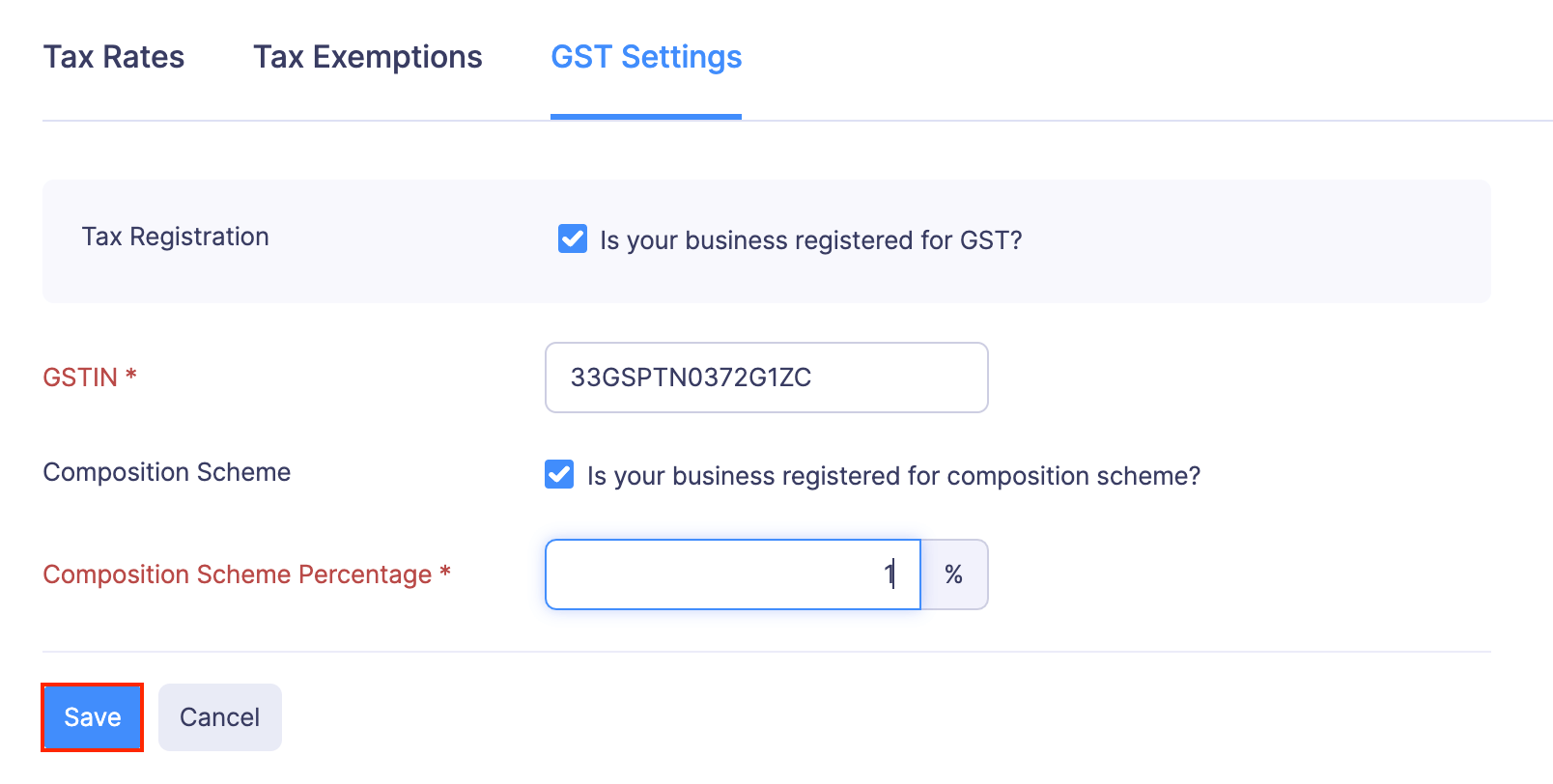 Enable GST