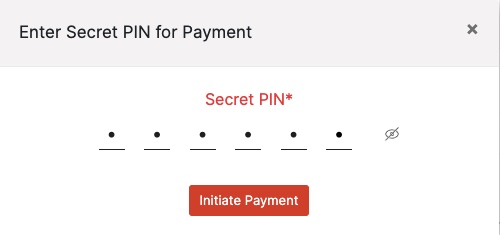 Enter Secret PIN