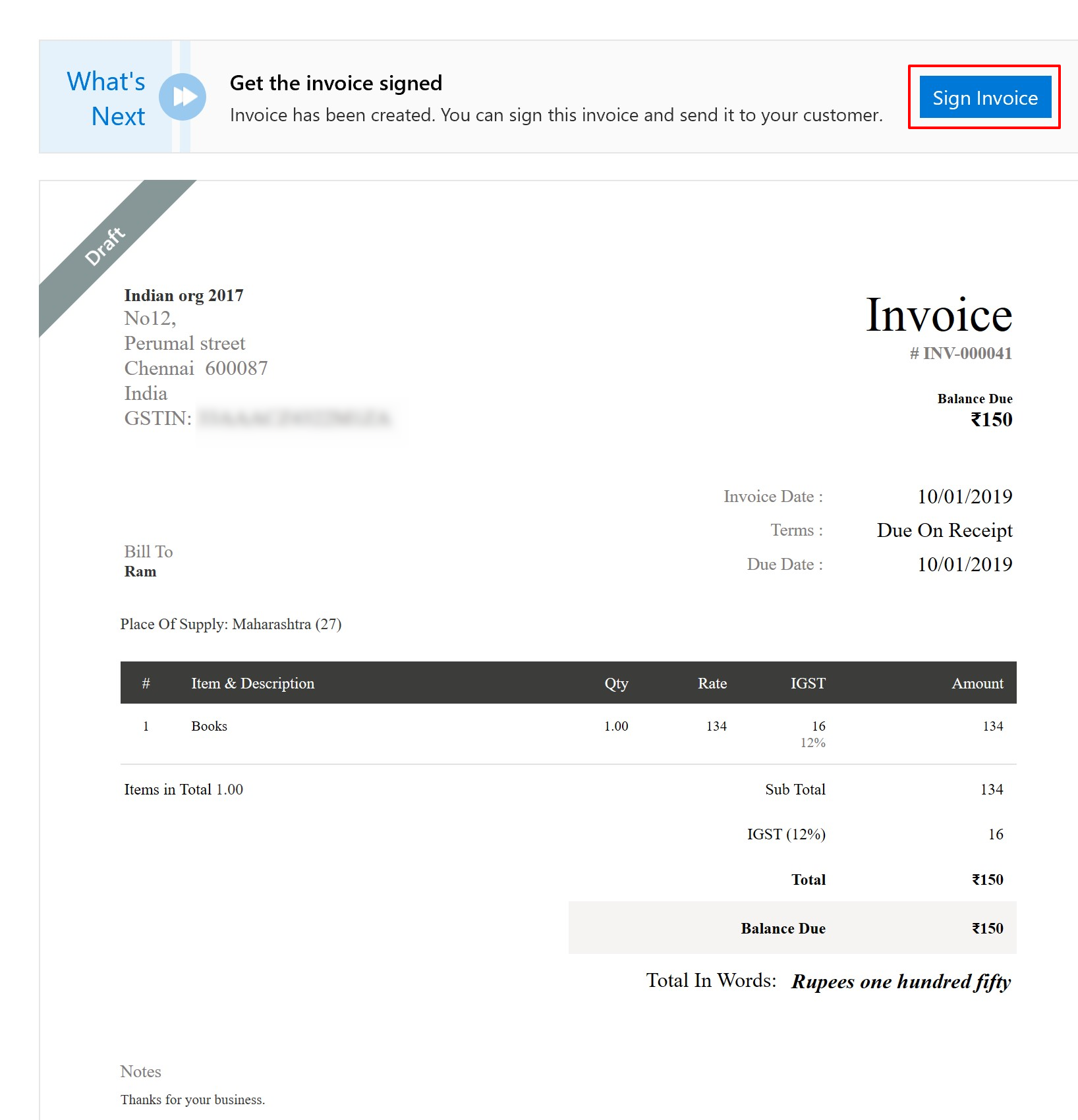 Digital Signature User Guide Zoho Invoice