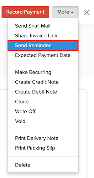 Send Payment Reminder