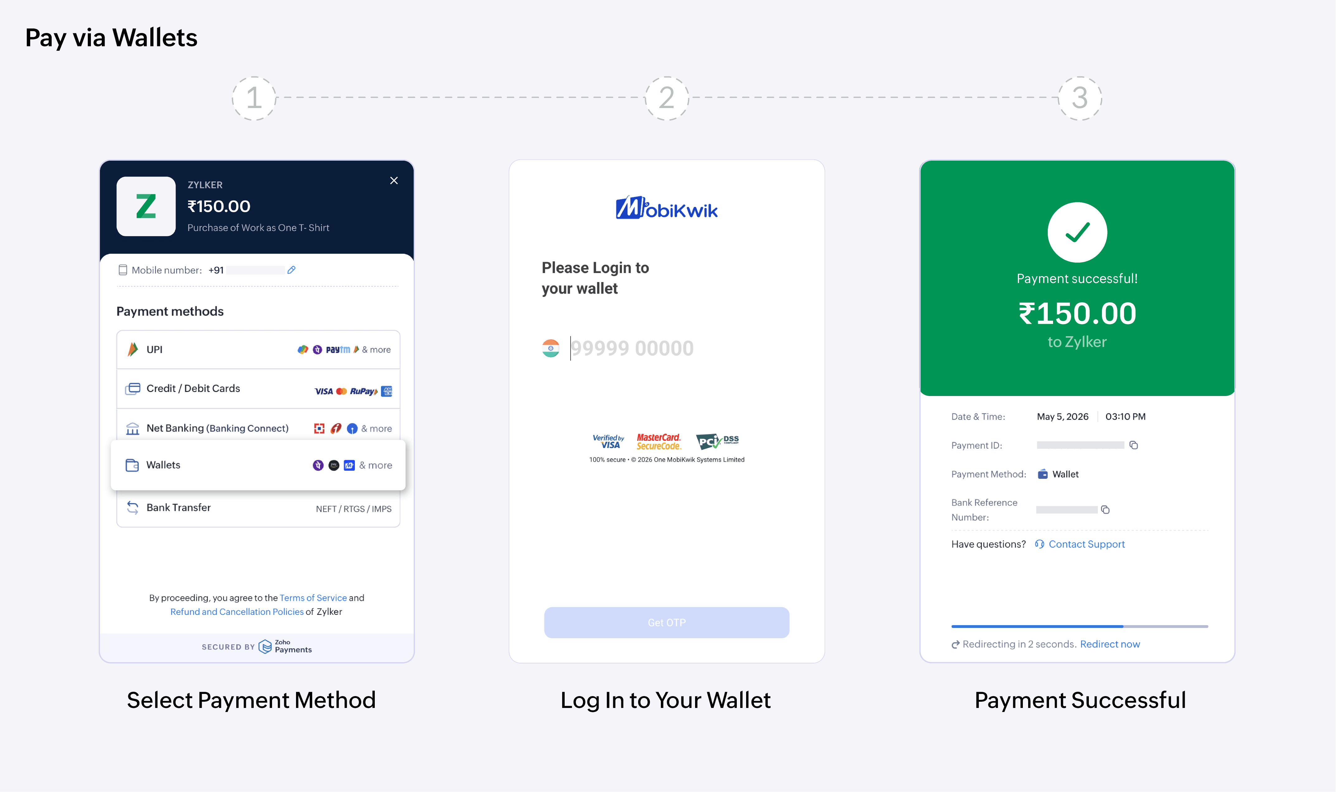 Pay via Wallets