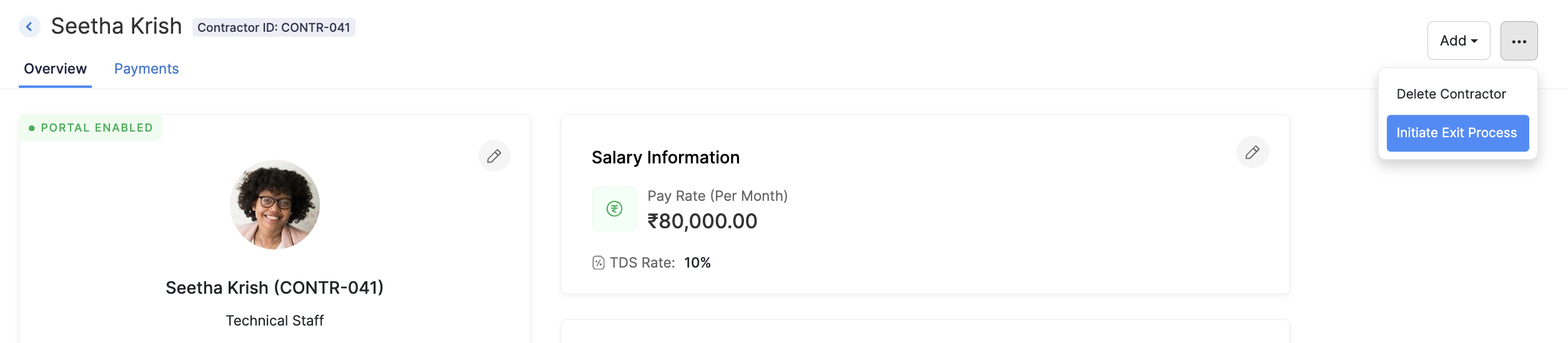 Initiate Exit Process